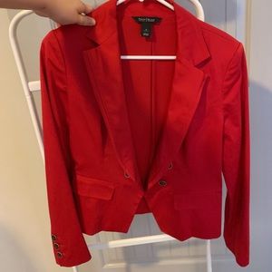 White House Black Market Red Blazer